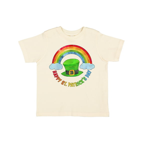 Inktastic Happy St. Patrick's Day Rainbow and Hat Boys or Girls Toddler T-Shirt