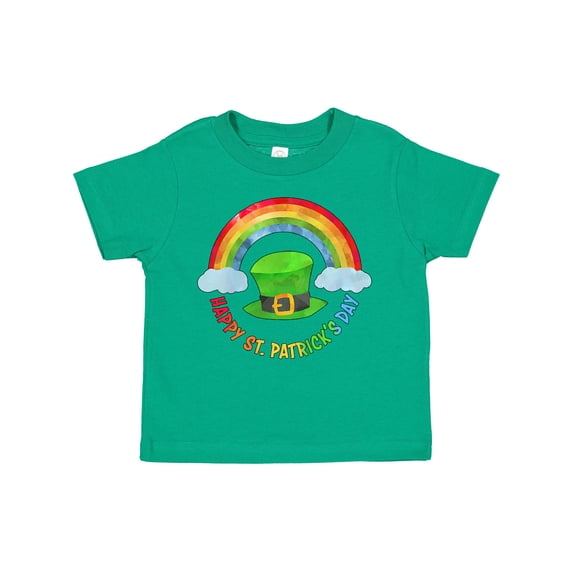 Inktastic Happy St. Patrick's Day Rainbow and Hat Boys or Girls Toddler T-Shirt