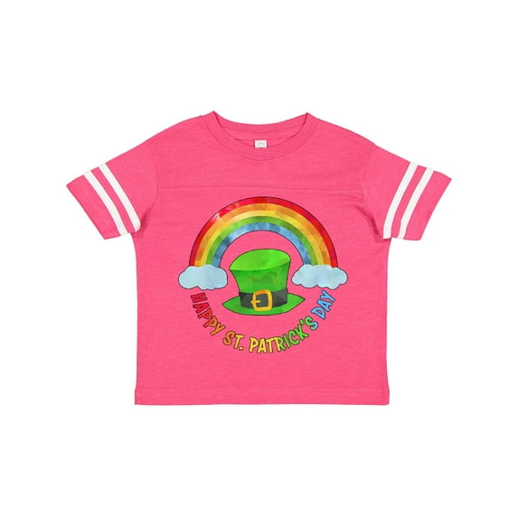 Inktastic Happy St. Patrick's Day Rainbow and Hat Boys or Girls Toddler T-Shirt
