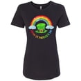 thumbnail image 1 of Inktastic Happy St. Patrick's Day Rainbow and Hat Women's T-Shirt, 1 of 5