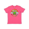 thumbnail image 1 of Inktastic Happy St. Patrick's Day Rainbow and Hat Youth T-Shirt, 1 of 5