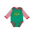 thumbnail image 1 of Inktastic Happy St. Patrick's Day Shamrock Train Boys or Girls Long Sleeve Baby Bodysuit, 1 of 5