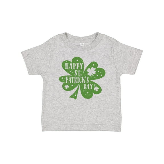 Inktastic Happy St. Patrick's Day Shamrock in Green Boys or Girls Baby T-Shirt