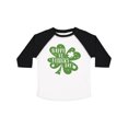 thumbnail image 1 of Inktastic Happy St. Patrick's Day Shamrock in Green Boys or Girls Toddler T-Shirt, 1 of 5