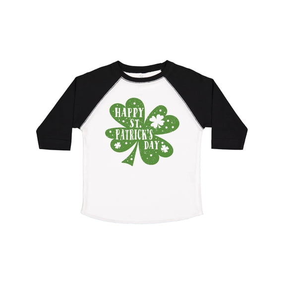 Inktastic Happy St. Patrick's Day Shamrock in Green Boys or Girls Toddler T-Shirt