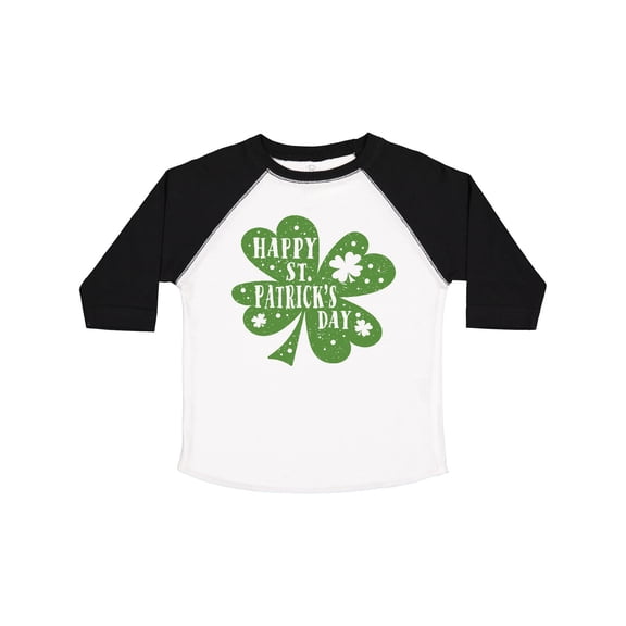Inktastic Happy St. Patrick's Day Shamrock in Green Boys or Girls Toddler T-Shirt