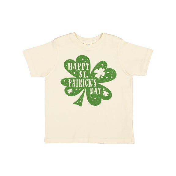 Inktastic Happy St. Patrick's Day Shamrock in Green Boys or Girls Toddler T-Shirt