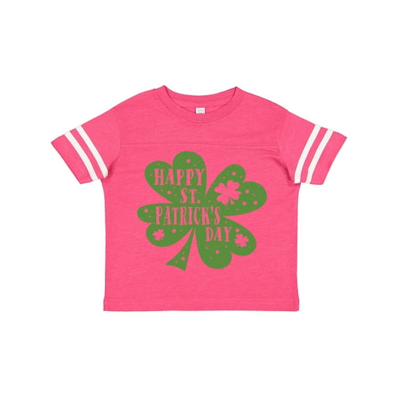 Inktastic Happy St. Patrick's Day Shamrock in Green Boys or Girls Toddler T-Shirt