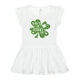 thumbnail image 1 of Inktastic Happy St. Patrick's Day Shamrock in Green Girls Toddler Dress, 1 of 5