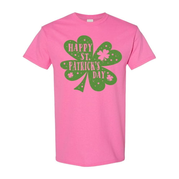 Inktastic Happy St. Patrick's Day Shamrock in Green T-Shirt