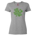 thumbnail image 1 of Inktastic Happy St. Patrick's Day Shamrock in Green Women's T-Shirt, 1 of 5