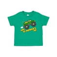 thumbnail image 1 of Inktastic Happy St. Patrick's Day monster truck with leprechaun Boys or Girls Baby T-Shirt, 1 of 5