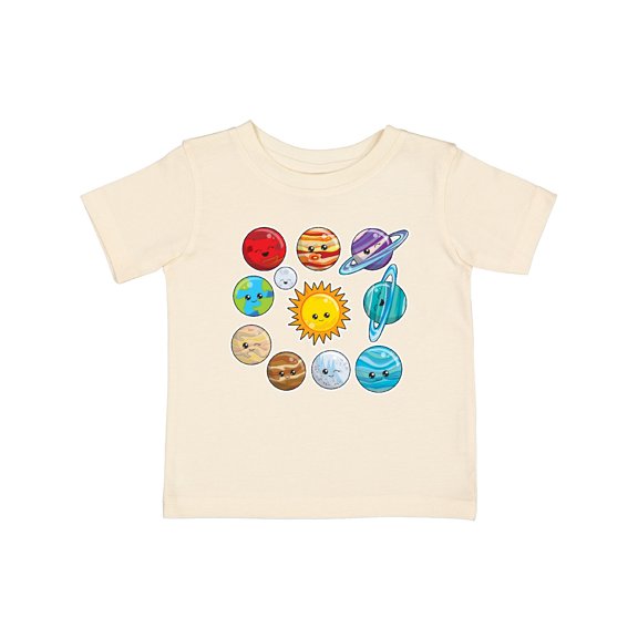 Inktastic Happy Sun Moon and Planets Boys or Girls Baby T-Shirt