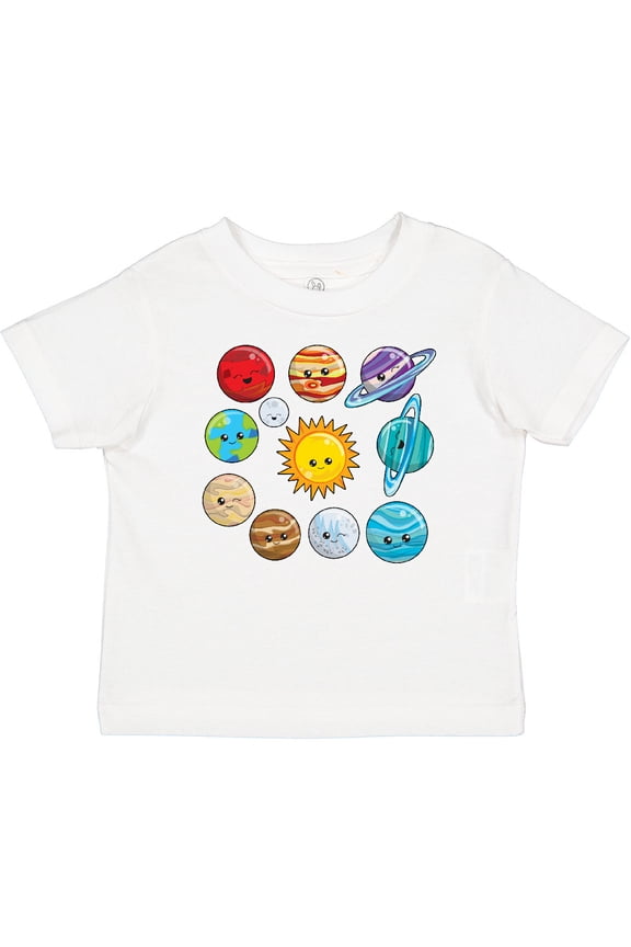 Happy Sun Moon and Planets Boys or Girls Baby T-Shirt
