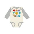 thumbnail image 1 of Inktastic Happy Sun Moon and Planets Boys or Girls Long Sleeve Baby Bodysuit, 1 of 5
