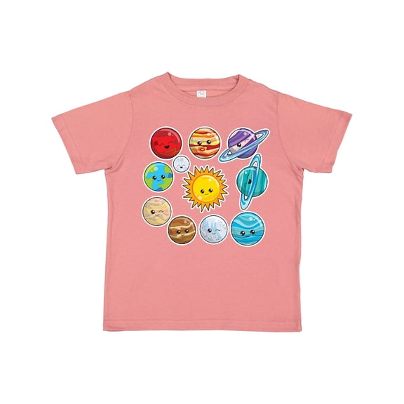 Inktastic Happy Sun Moon and Planets Boys or Girls Toddler T-Shirt