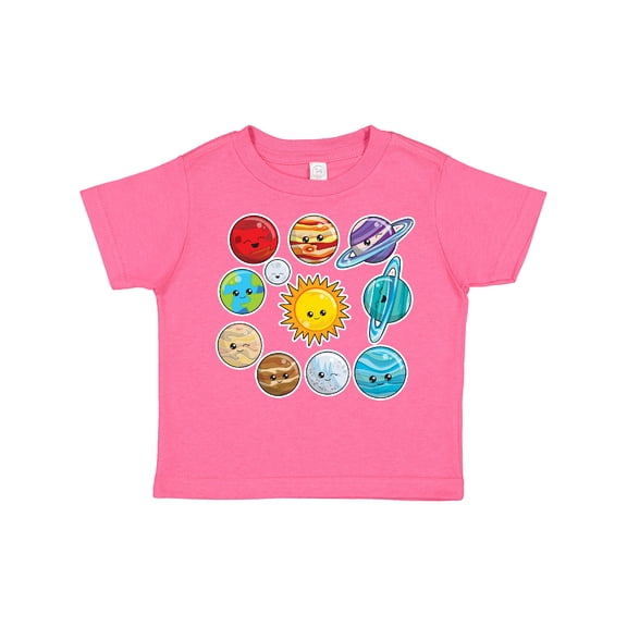Inktastic Happy Sun Moon and Planets Boys or Girls Toddler T-Shirt