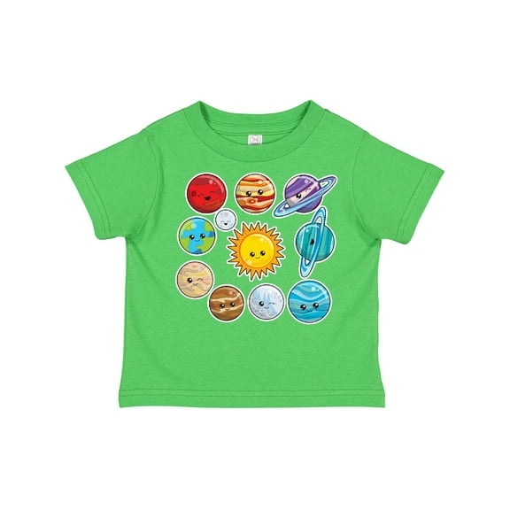 Inktastic Happy Sun Moon and Planets Boys or Girls Toddler T-Shirt