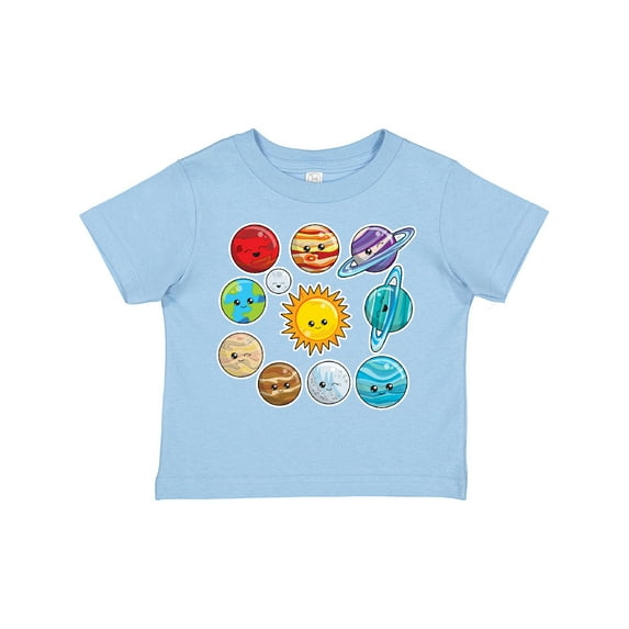 Inktastic Happy Sun Moon and Planets Boys or Girls Toddler T-Shirt