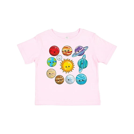 Inktastic Happy Sun Moon and Planets Boys or Girls Toddler T-Shirt