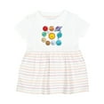 thumbnail image 1 of Inktastic Happy Sun Moon and Planets Girls Baby Dress, 1 of 5