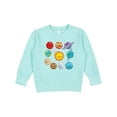 thumbnail image 1 of Inktastic Happy Sun Moon and Planets Toddler Sweatshirt, 1 of 4
