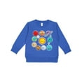 thumbnail image 1 of Inktastic Happy Sun Moon and Planets Toddler Sweatshirt, 1 of 4