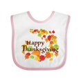 thumbnail image 1 of Inktastic Happy Thanksgiving Boys or Girls Baby Bib, 1 of 4