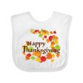 thumbnail image 1 of Inktastic Happy Thanksgiving Boys or Girls Baby Bib, 1 of 4