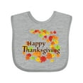 thumbnail image 1 of Inktastic Happy Thanksgiving Boys or Girls Baby Bib, 1 of 4