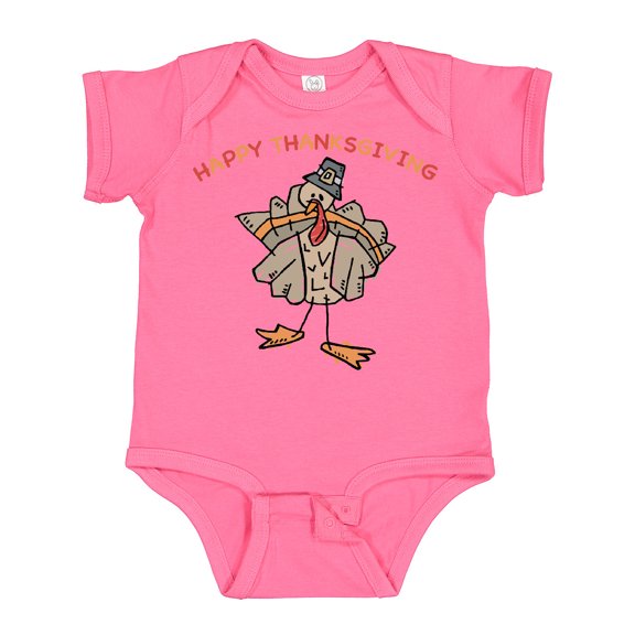 Inktastic Happy Thanksgiving Boys or Girls Baby Bodysuit