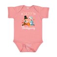 thumbnail image 1 of Inktastic Happy Thanksgiving Christian Pilgrims Holiday Boys or Girls Baby Bodysuit, 1 of 5
