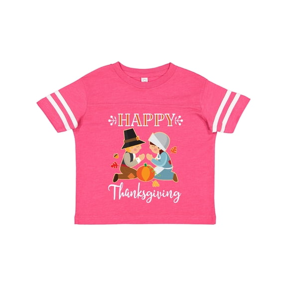 Inktastic Happy Thanksgiving Christian Pilgrims Holiday Boys or Girls Toddler T-Shirt