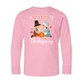 thumbnail image 1 of Inktastic Happy Thanksgiving Christian Pilgrims Holiday Long Sleeve Youth T-Shirt, 1 of 5
