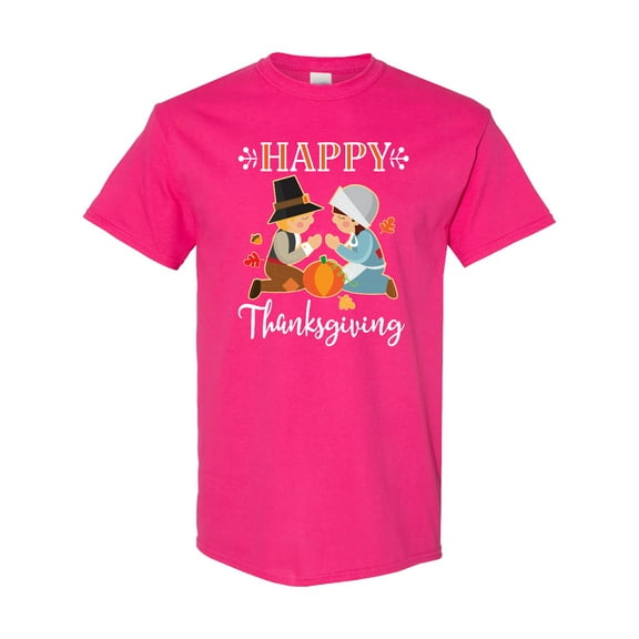 Inktastic Happy Thanksgiving Christian Pilgrims Holiday T-Shirt