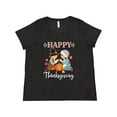 thumbnail image 1 of Inktastic Happy Thanksgiving Christian Pilgrims Holiday Women's Plus Size T-Shirt, 1 of 5