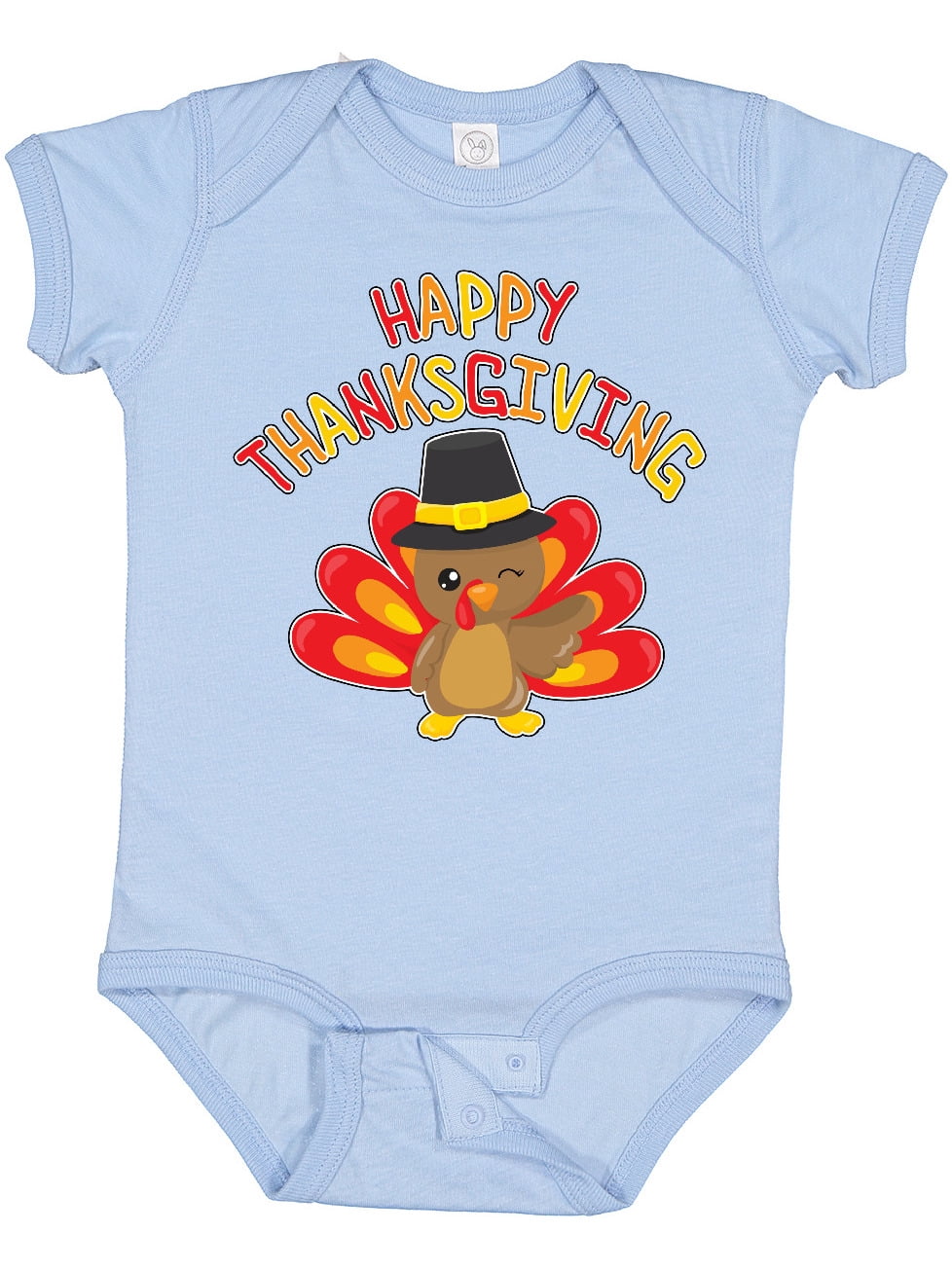 Thanksgiving Turkey Bodysuit – Pilgrim Costume Onesie For Babies & Toddlers (Newborn To 24 Months)