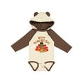 thumbnail image 1 of Inktastic Happy Thanksgiving Cute Turkey in Pilgrim Hat Boys or Girls Long Sleeve Baby Bodysuit, 1 of 5