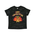 thumbnail image 1 of Inktastic Happy Thanksgiving Cute Turkey in Pilgrim Hat Boys or Girls Toddler T-Shirt, 1 of 5