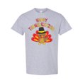 thumbnail image 1 of Inktastic Happy Thanksgiving Cute Turkey in Pilgrim Hat T-Shirt, 1 of 5
