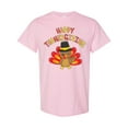 thumbnail image 1 of Inktastic Happy Thanksgiving Cute Turkey in Pilgrim Hat T-Shirt, 1 of 5