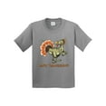 thumbnail image 1 of Inktastic Happy Thanksgiving Dinosaur Youth T-Shirt, 1 of 5