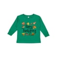 thumbnail image 1 of Inktastic Happy Thanksgiving Fall Leaves Boys or Girls Long Sleeve Toddler T-Shirt, 1 of 5