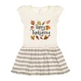 thumbnail image 1 of Inktastic Happy Thanksgiving Fall Leaves Gift Toddler Girl Dress, 1 of 4