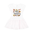 thumbnail image 1 of Inktastic Happy Thanksgiving Fall Leaves Girls Toddler Dress, 1 of 4
