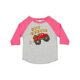 thumbnail image 1 of Inktastic Happy Thanksgiving Monster Truck with Turkey and Food Boys or Girls Toddler T-Shirt, 1 of 5