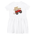 thumbnail image 1 of Inktastic Happy Thanksgiving Monster Truck with Turkey and Food Girls Toddler Dress, 1 of 5