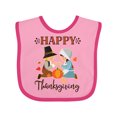 thumbnail image 1 of Inktastic Happy Thanksgiving Pilgrim Prayer Blessing Religious Boys or Girls Baby Bib, 1 of 4