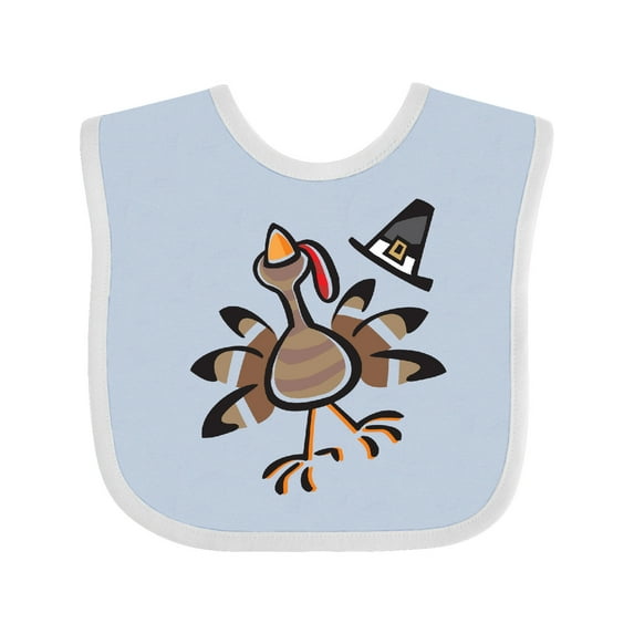 Inktastic Happy Thanksgiving Turkey Boys or Girls Baby Bib
