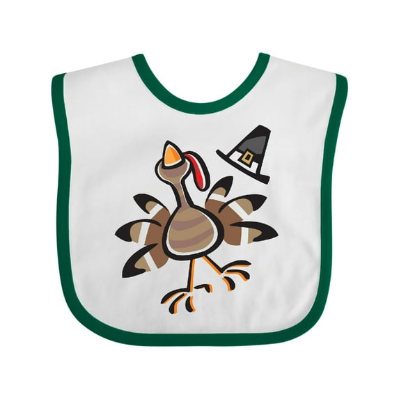 Inktastic Happy Thanksgiving Turkey Boys or Girls Baby Bib